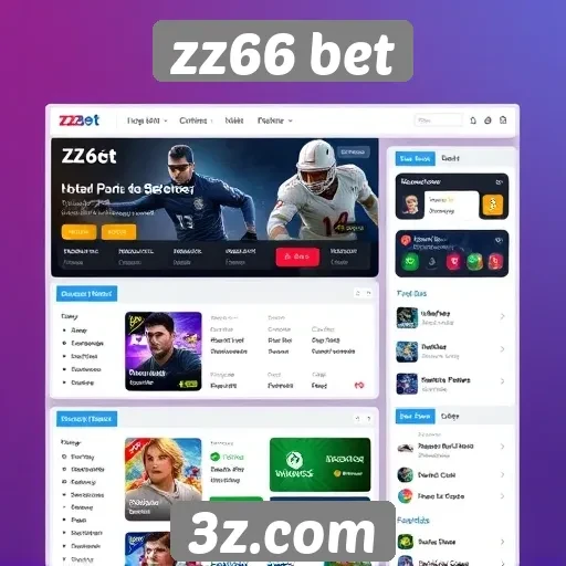 Análise da interface do usuário do site zz66 bet